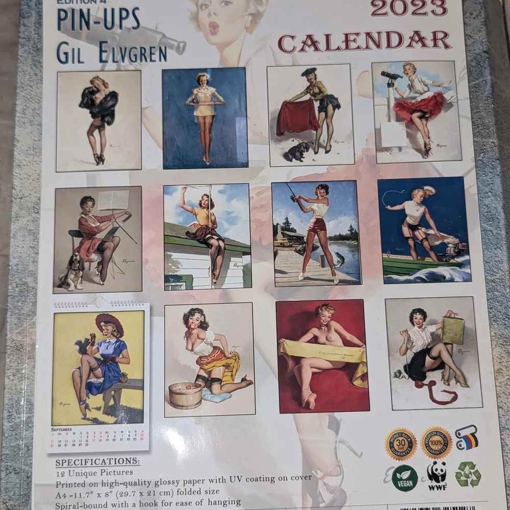Pin-Ups 2023 Calendar - Vintage Style